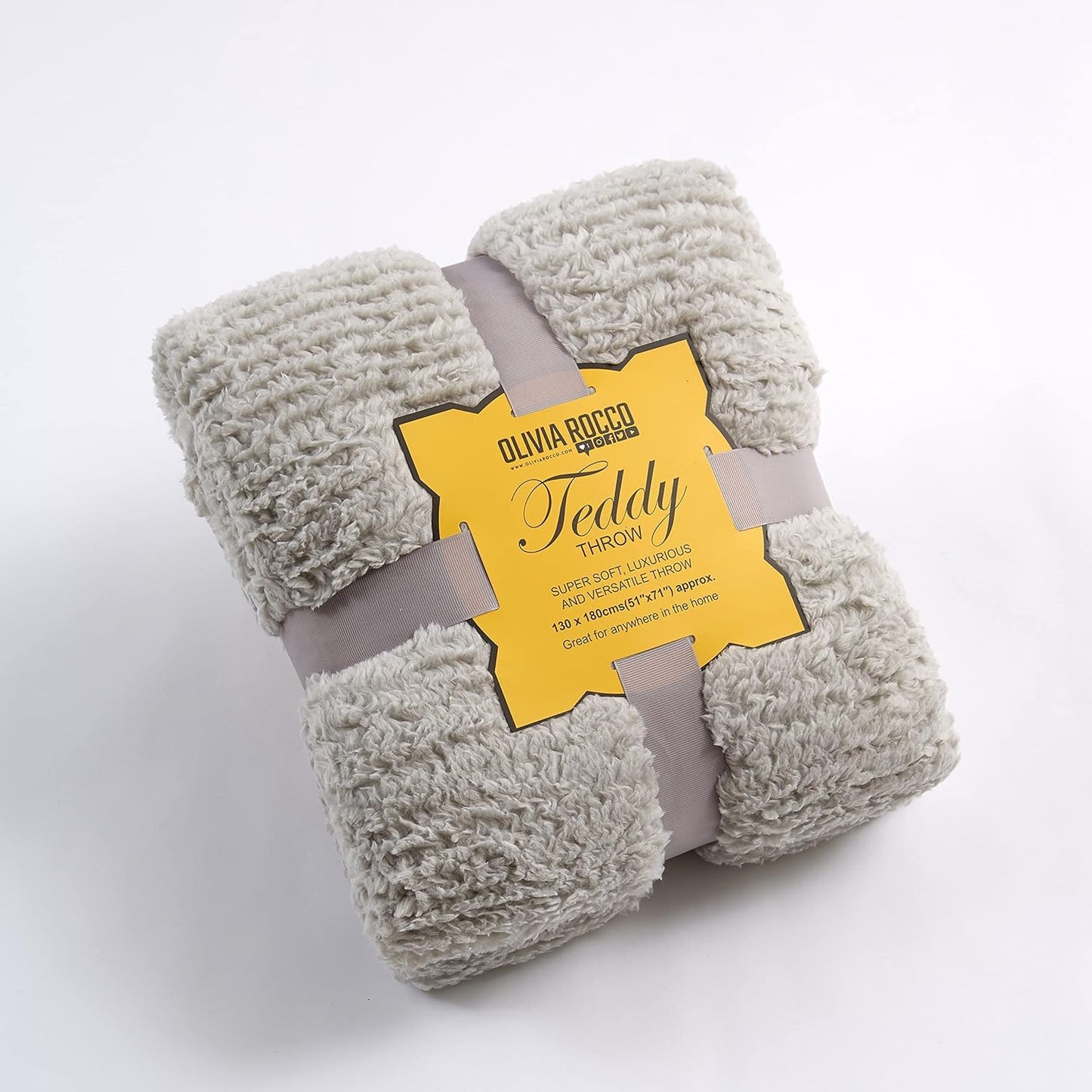 NFK TEXTILE Teddy Bear Throws Super Soft Luxurious Warm Cozy Sofa Settee Bed Sherpa Fleece Blankets Non-Allergic Travel Kids Adults Blankets