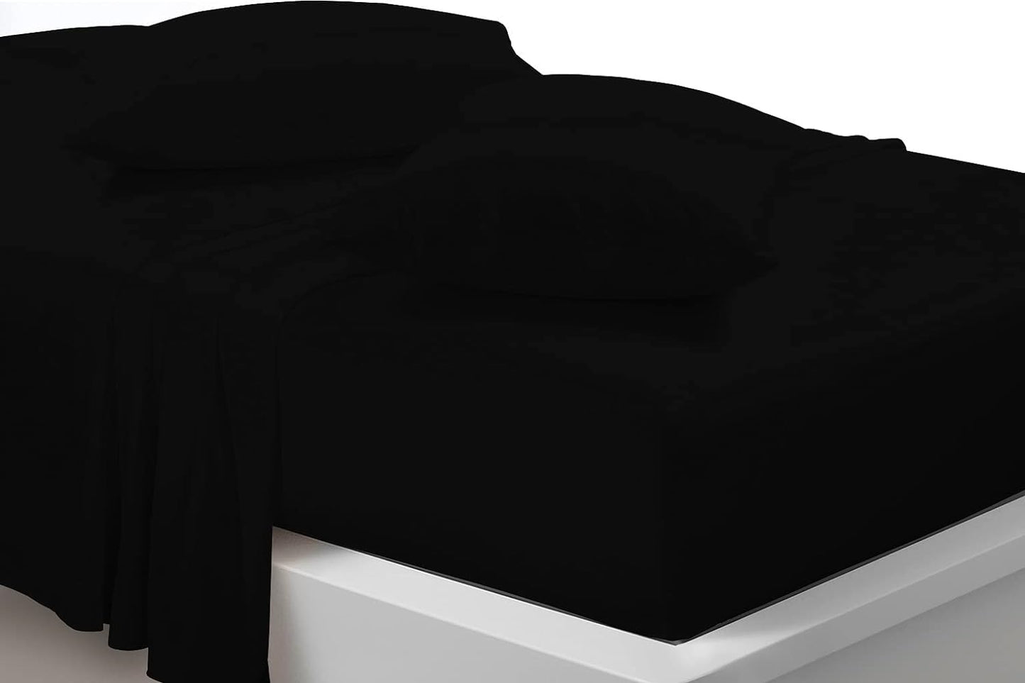 100% Polycotton 40cm Fitted Sheet Super Soft & Warm Cozy Fitted Sheets for Adjustable Bed Extra Deep Fitted Sheet