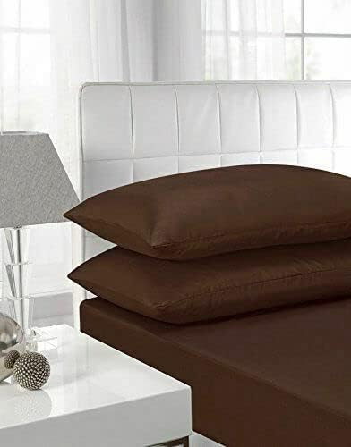 100% Polycotton 40cm Fitted Sheet Super Soft & Warm Cozy Fitted Sheets for Adjustable Bed Extra Deep Fitted Sheet