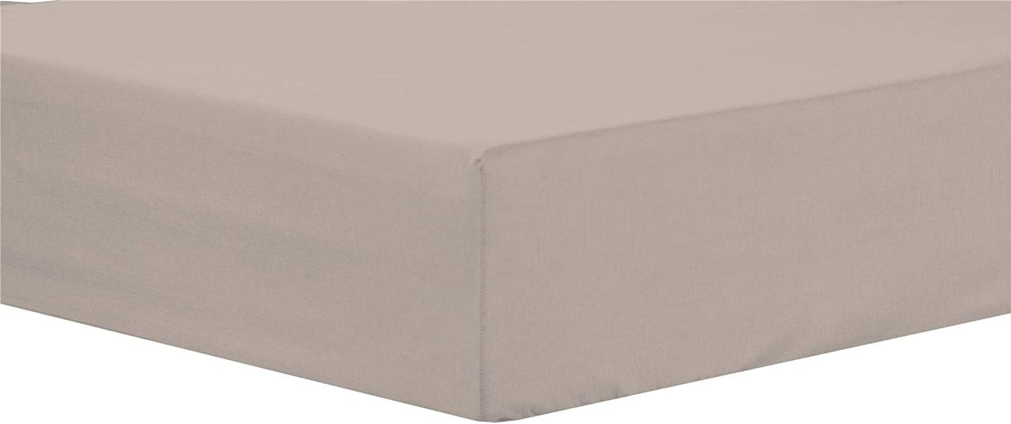 NFK TEXTILE Plain Style PolyCotton Fitted Bedsheets with Long-Lasting Color and Easy Care Bedding Fitted Sheets
