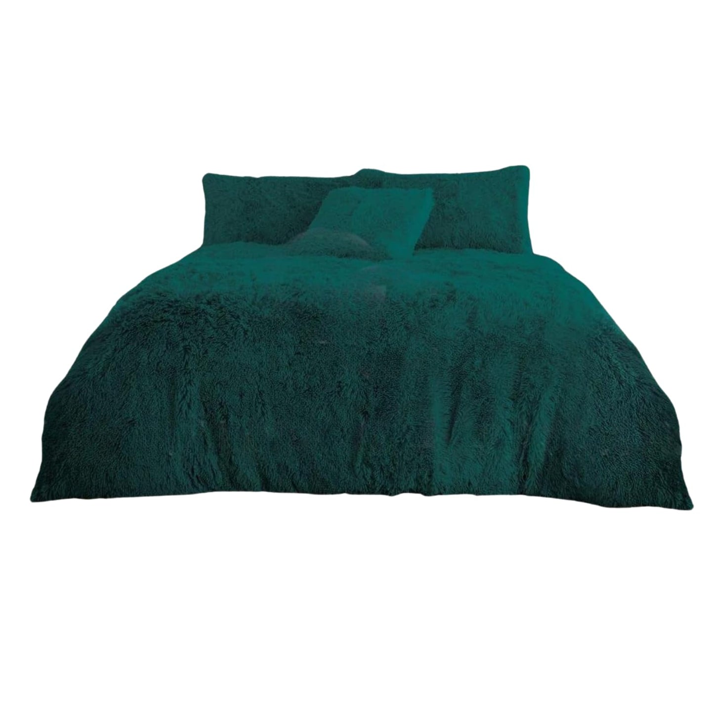 NFK Textile Snuggle Scape Fleece Duvet Set Luxury Bedding Super Soft Warm & Cosy Fluffy Fur Duvet Set