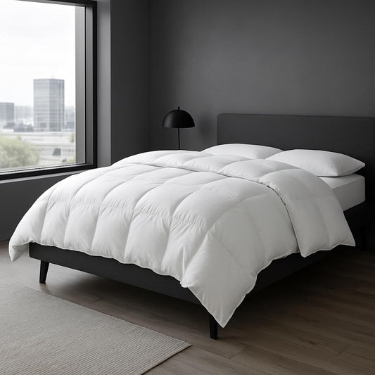 NFK Textile Luxurious Hotel Quality Duvet Quilt, Ultra Warm 13.5 Tog, Duck Feather Filled, Machine Washable