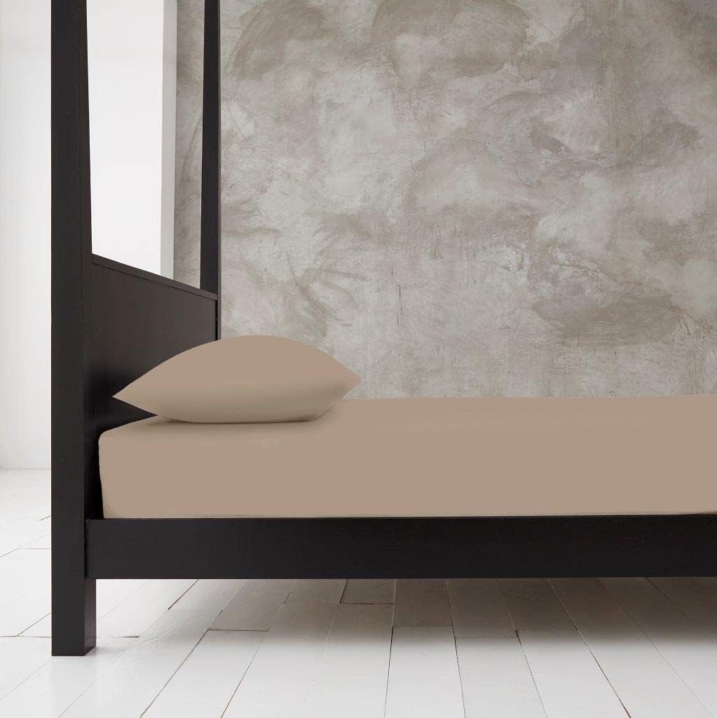 100% Polycotton 40cm Fitted Sheet Super Soft & Warm Cozy Fitted Sheets for Adjustable Bed Extra Deep Fitted Sheet