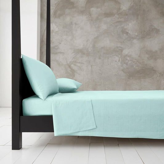 100% Polycotton Flat Sheet Top Sheets Bedding Fade Resistant Fabric Plain Dyed Flat Bed Sheet Hotel Quality for Summer & Winter Bed Sheets