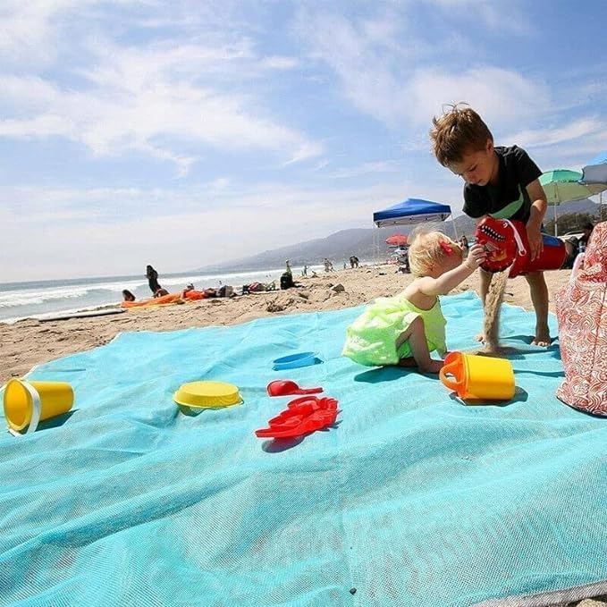 Sandless Beach Mat with Fixed Nails Waterproof Picnic Camping & Hiking Mat Fold-able Mattress Large Mats