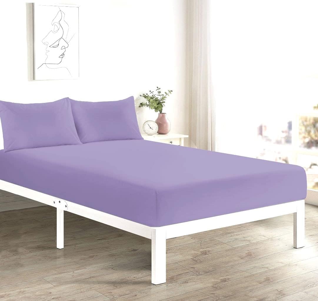 100% Polycotton 40cm Fitted Sheet Super Soft & Warm Cozy Fitted Sheets for Adjustable Bed Extra Deep Fitted Sheet