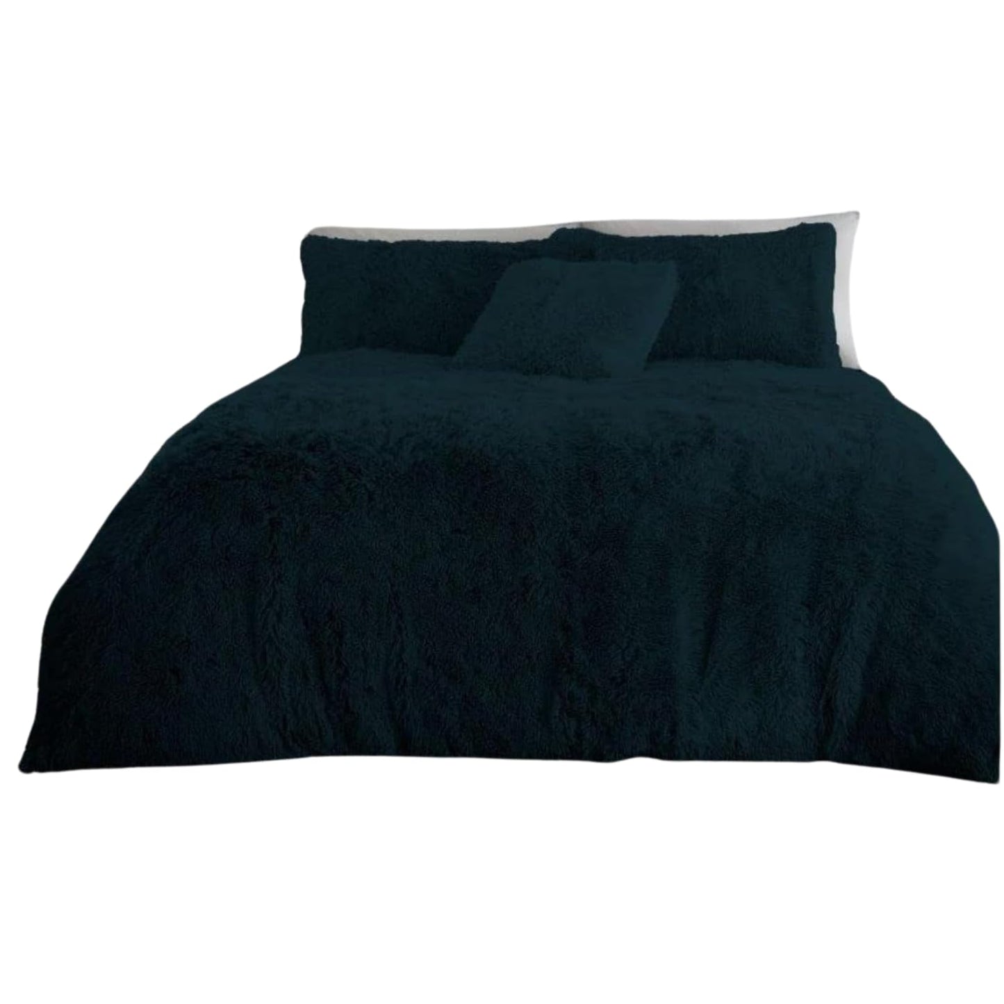 NFK Textile Snuggle Scape Fleece Duvet Set Luxury Bedding Super Soft Warm & Cosy Fluffy Fur Duvet Set