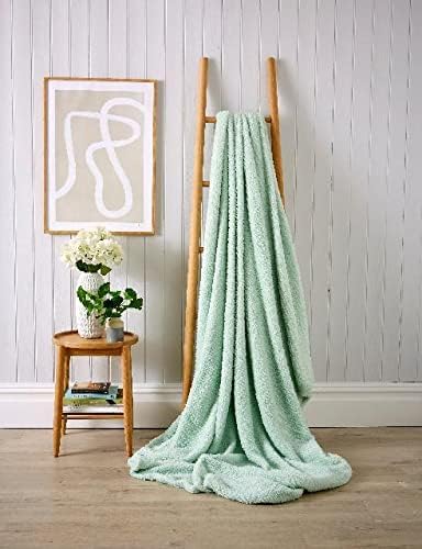 NFK TEXTILE Teddy Bear Throws Super Soft Luxurious Warm Cozy Sofa Settee Bed Sherpa Fleece Blankets Non-Allergic Travel Kids Adults Blankets