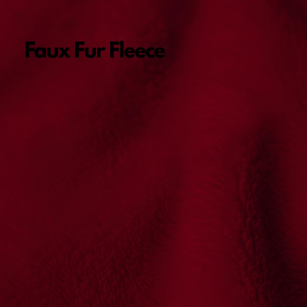 NFK Faux Fur Fleece Throw Blanket