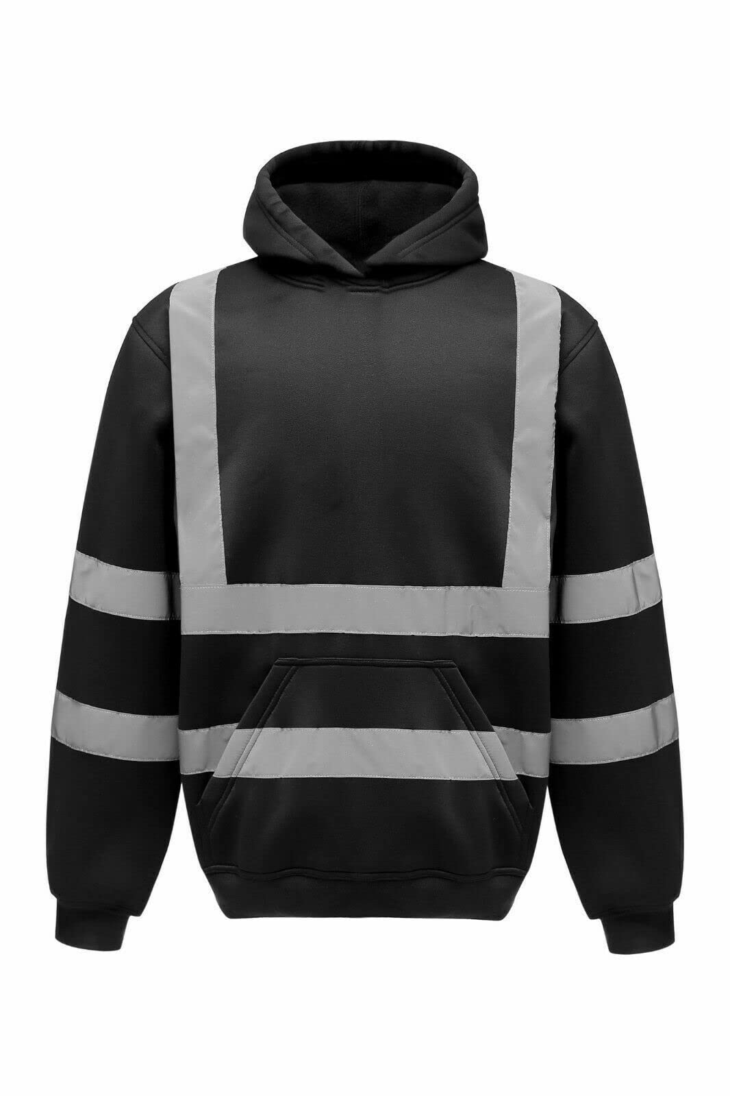 NFK TEXTILE Hi Viz Pullover Hoodie Workwear Tops Pullover Single and Double Tone High Visibility Security Hoody