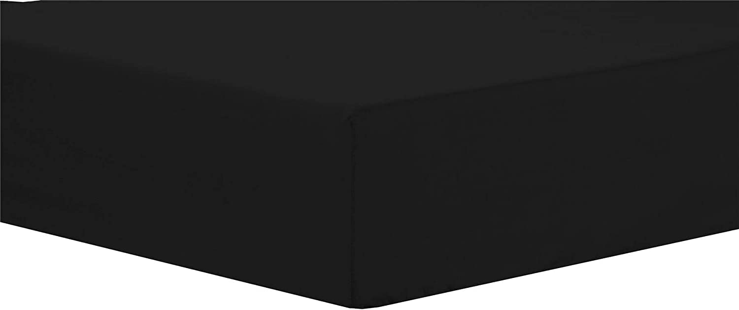 NFK TEXTILE Plain Style PolyCotton Fitted Bedsheets with Long-Lasting Color and Easy Care Bedding Fitted Sheets