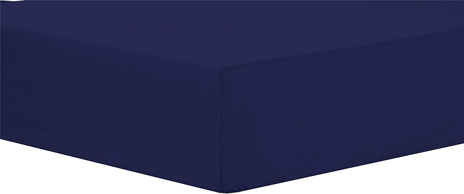 NFK TEXTILE Plain Style PolyCotton Fitted Bedsheets with Long-Lasting Color and Easy Care Bedding Fitted Sheets