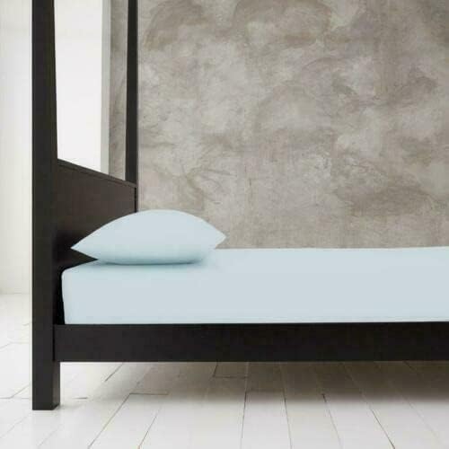 100% Polycotton 40cm Fitted Sheet Super Soft & Warm Cozy Fitted Sheets for Adjustable Bed Extra Deep Fitted Sheet