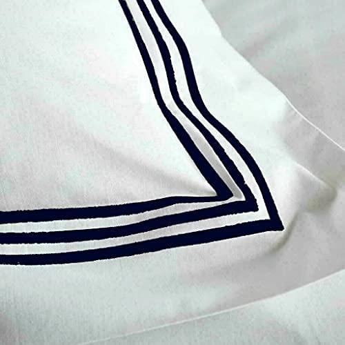NFK TEXTILE Embroidered Border Devore Quilt Cover With Pillowcases Luxurious Duvet Cover Sets Hotel Quality Bedding Sets