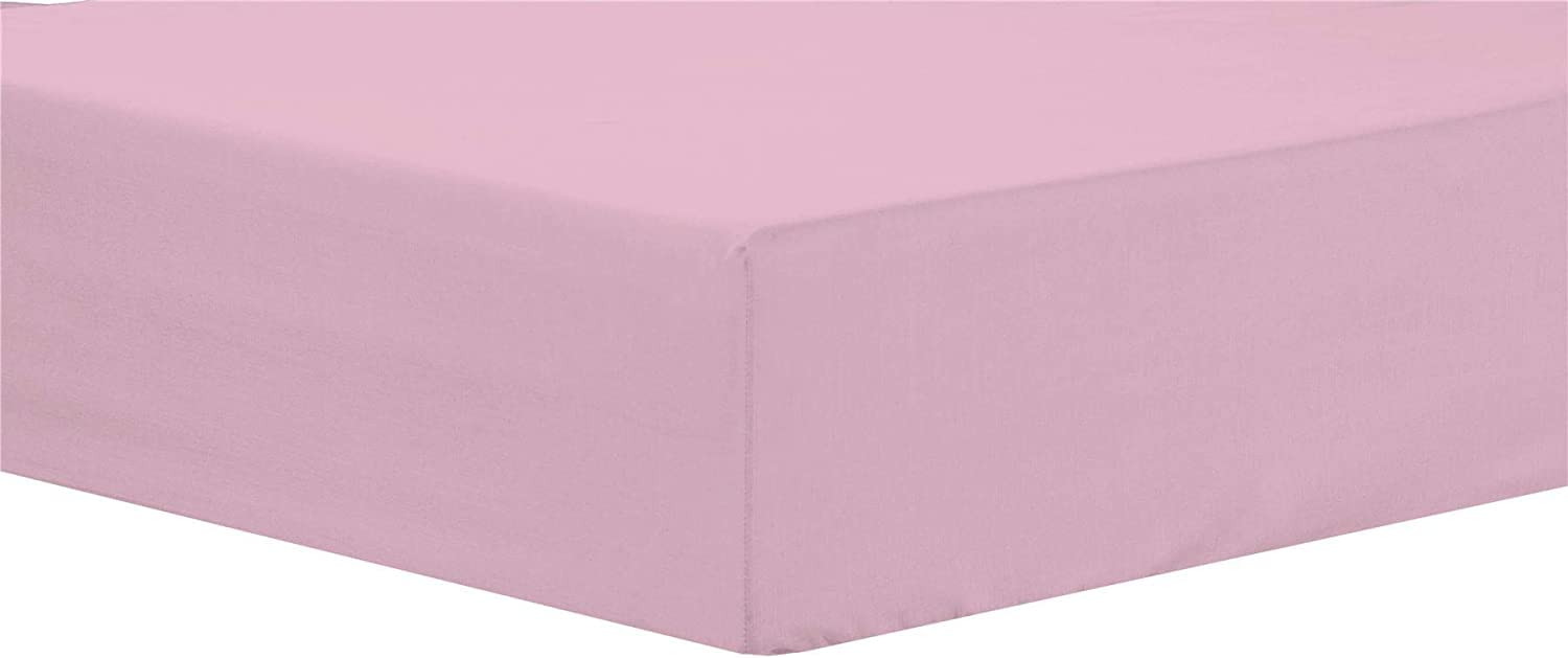 NFK TEXTILE Plain Style PolyCotton Fitted Bedsheets with Long-Lasting Color and Easy Care Bedding Fitted Sheets