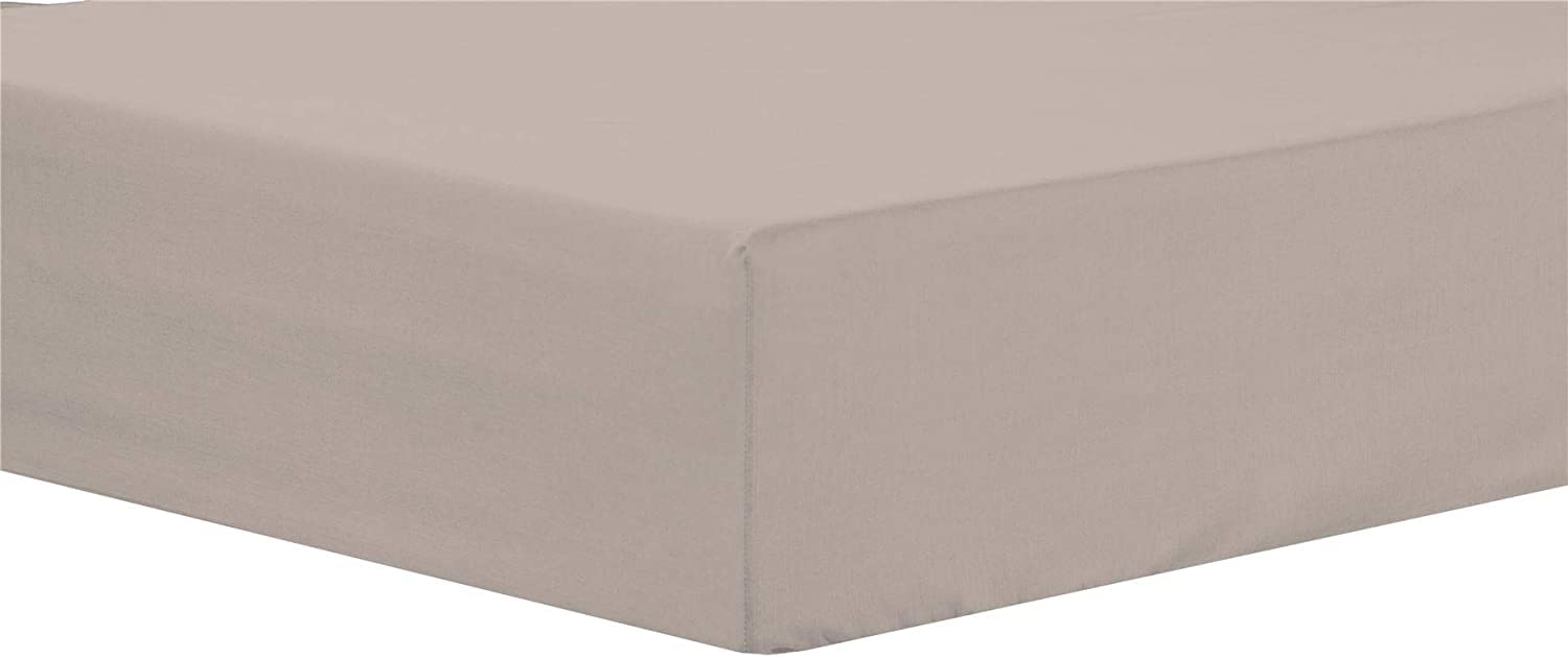 NFK TEXTILE Plain Style PolyCotton Fitted Bedsheets with Long-Lasting Color and Easy Care Bedding Fitted Sheets