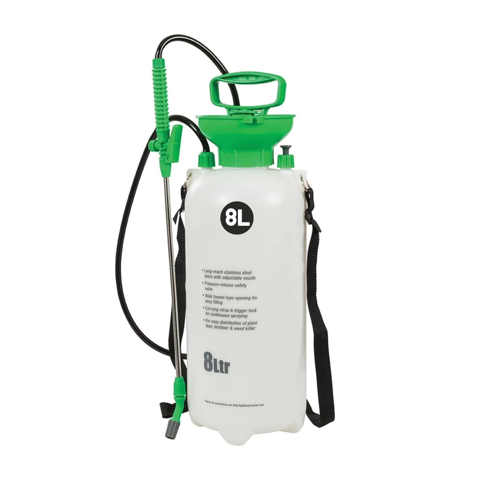 Pressure Sprayer for Gardening 2L, 5L, 8L, Watering, Weed Control & Chemical Spray