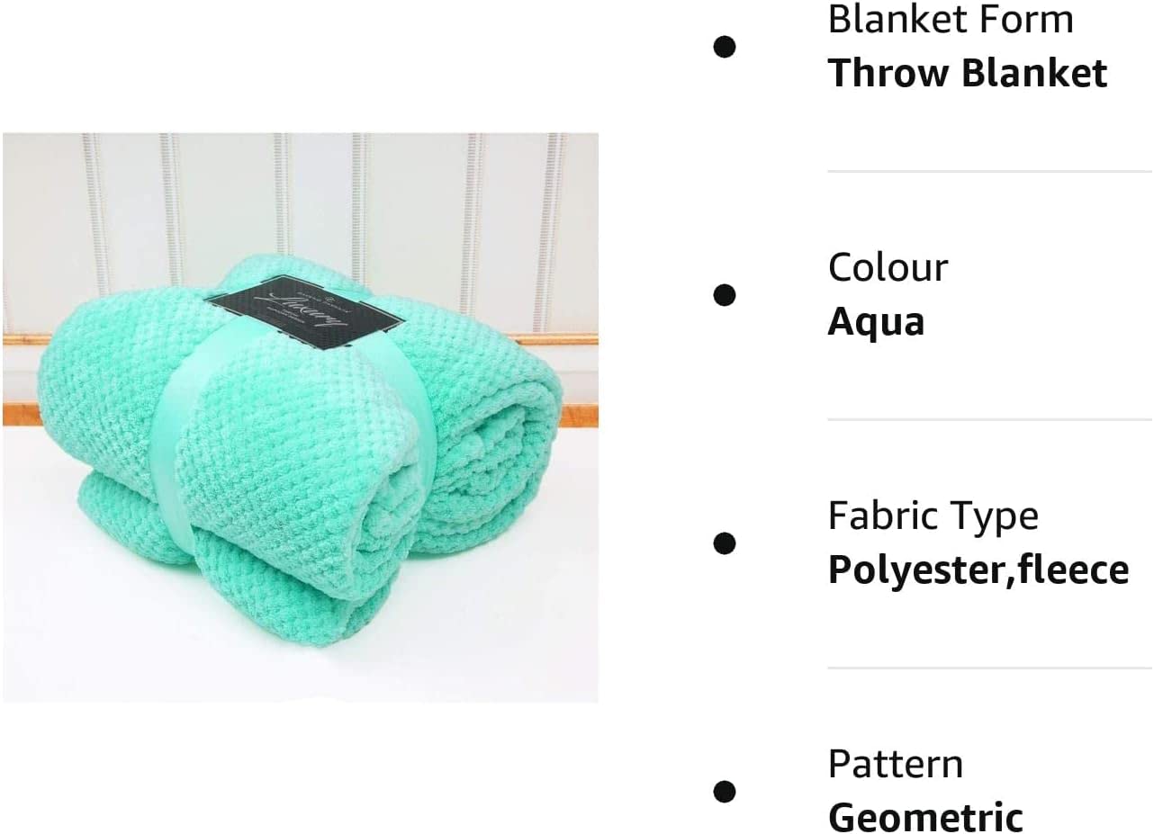 NFK Popcorn Throw Waffle Cloud Style Blanket Soft Warm Cosy Bed And Sofa Fleece Blanket