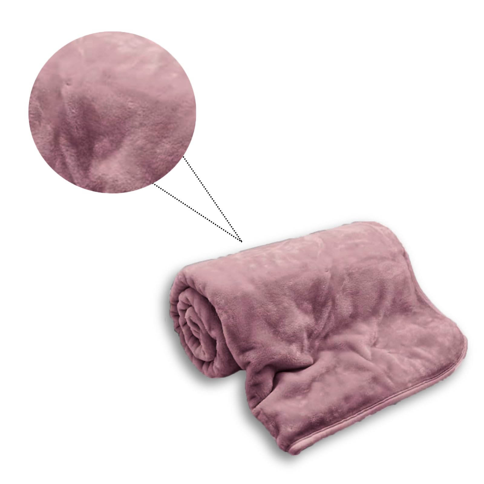 NFK TEXTILE Cozy Fleece Blankets & Luxurious Faux Fur Throws - Soft, Warm & Breathable Throws for Ultimate Comfort on Sofas & Bed