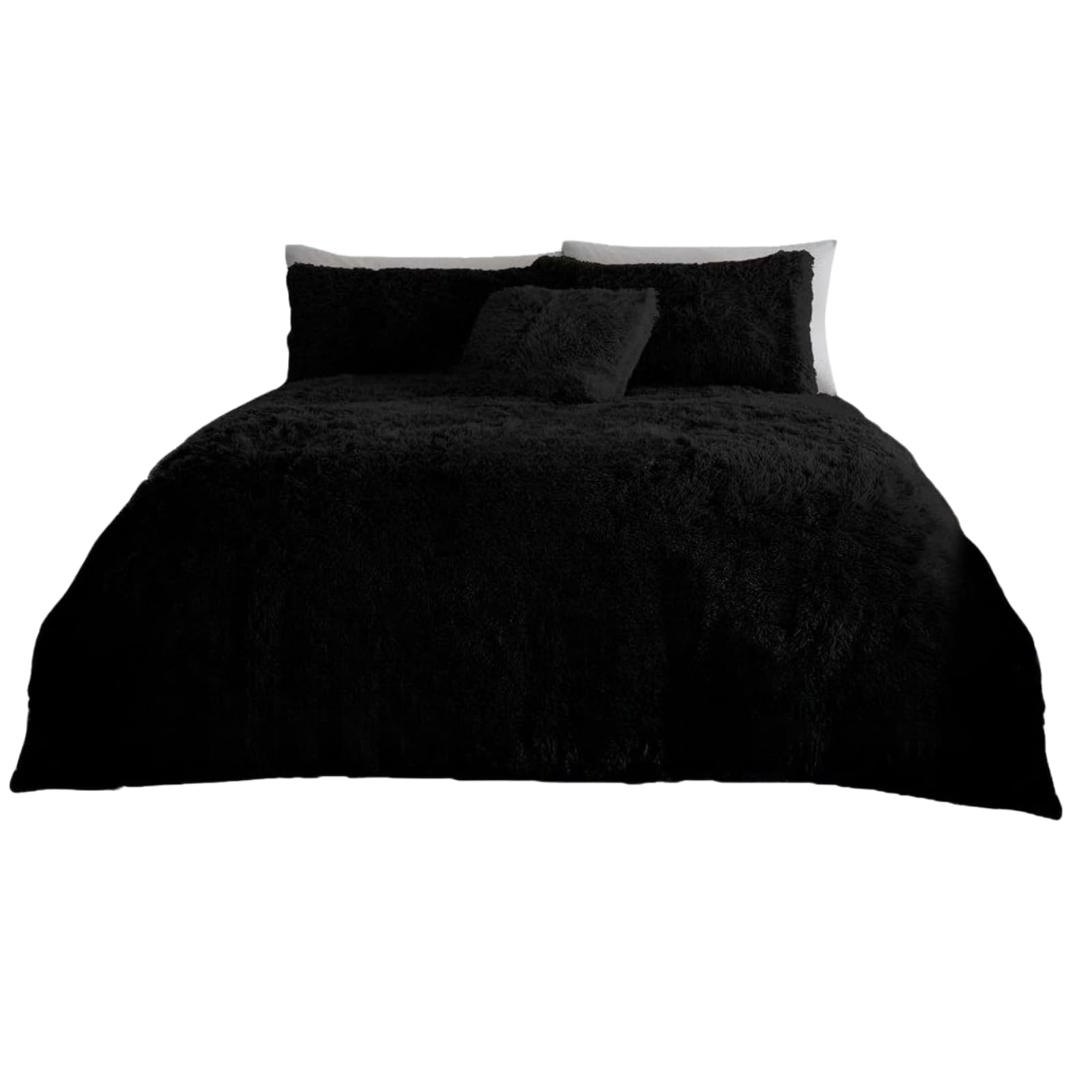 NFK Textile Snuggle Scape Fleece Duvet Set Luxury Bedding Super Soft Warm & Cosy Fluffy Fur Duvet Set