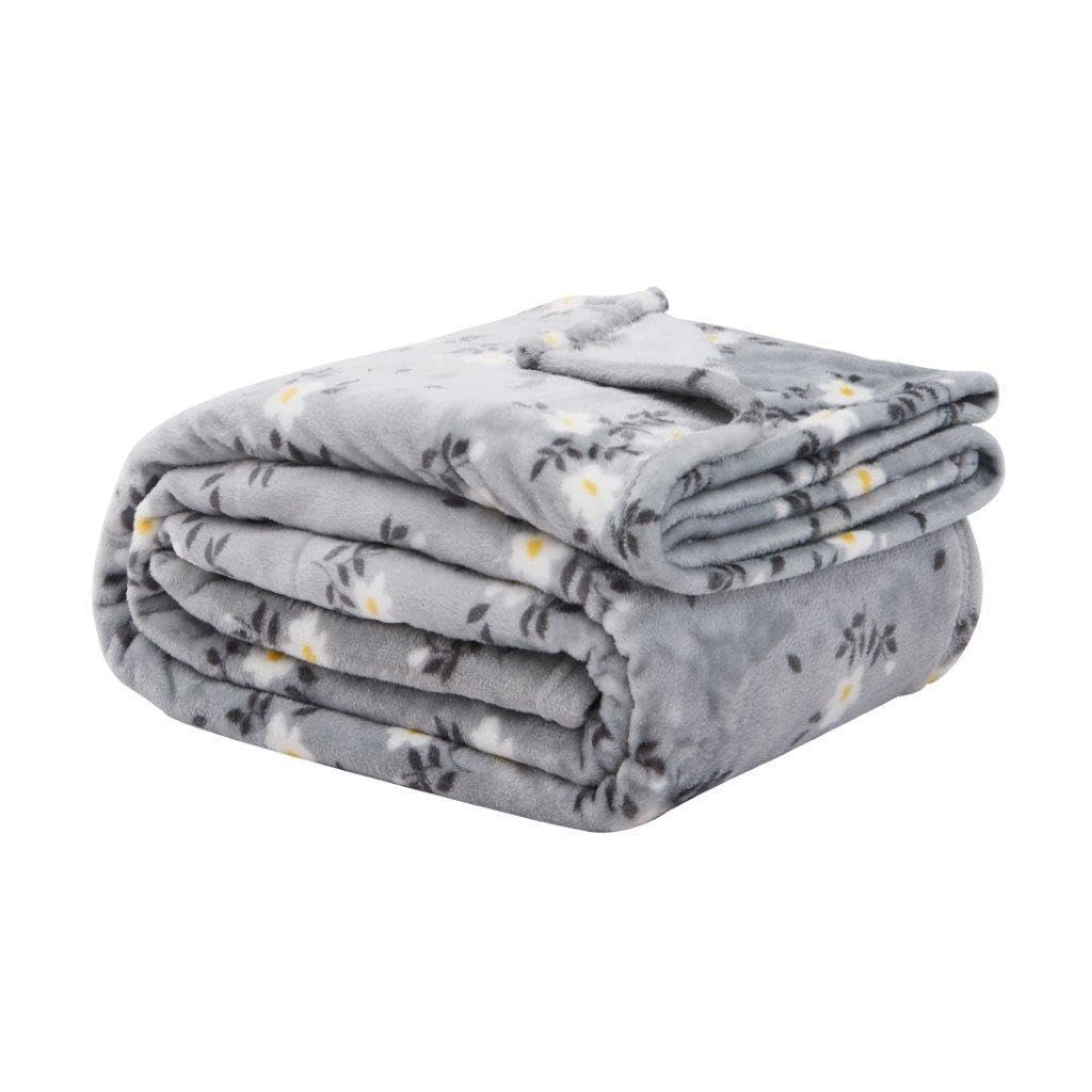 NFK Textile 100% Fleece Flannel Throw Blankets Ultimate Flannel Tartan Check Plaid Throws For Sofa Settee Bed Couch & Traveling Throw Blankets