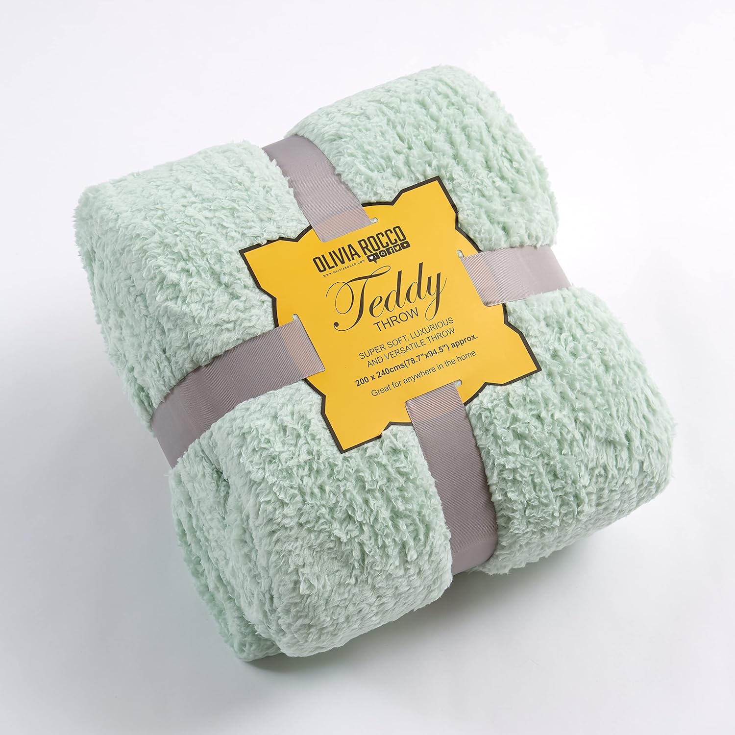 NFK TEXTILE Teddy Bear Throws Super Soft Luxurious Warm Cozy Sofa Settee Bed Sherpa Fleece Blankets Non-Allergic Travel Kids Adults Blankets