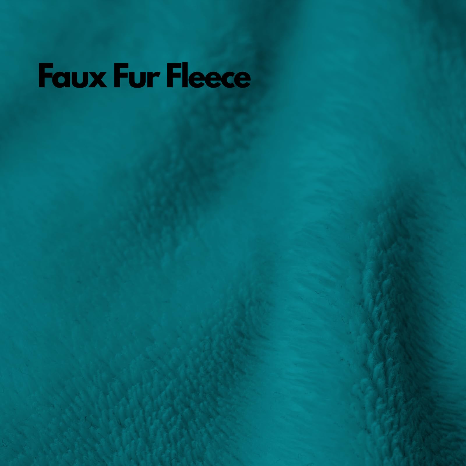 NFK Faux Fur Fleece Throw Blanket