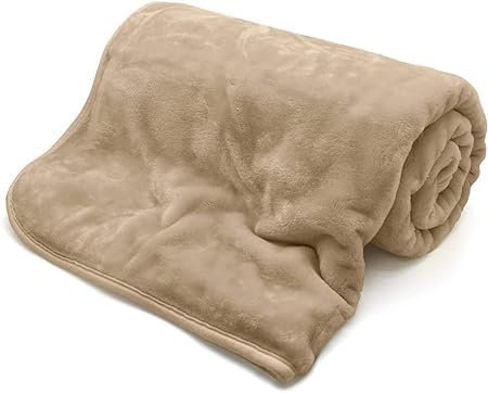 NFK Faux Fur Fleece Throw Blanket