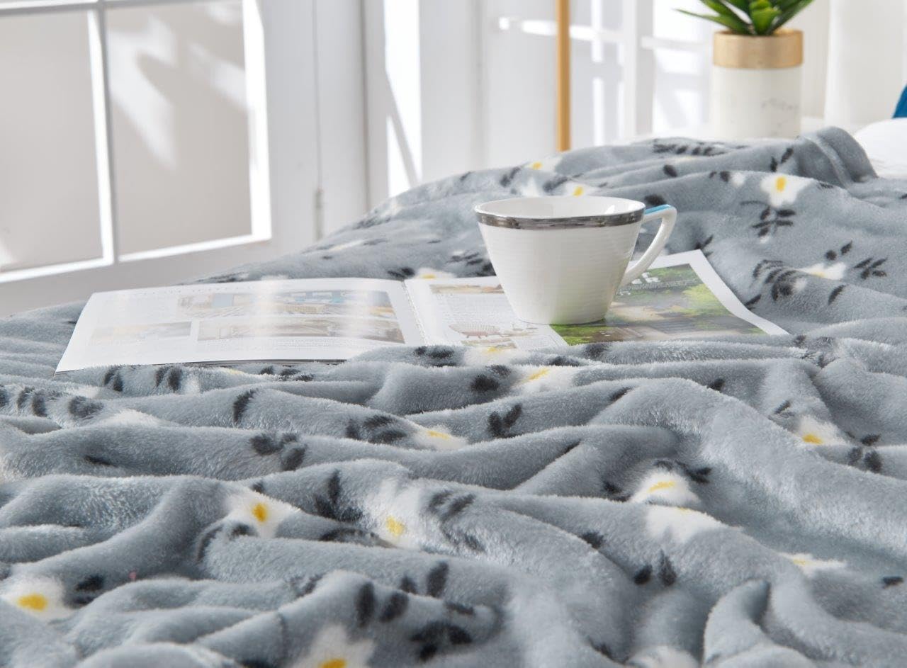 NFK Textile 100% Fleece Flannel Throw Blankets Ultimate Flannel Tartan Check Plaid Throws For Sofa Settee Bed Couch & Traveling Throw Blankets