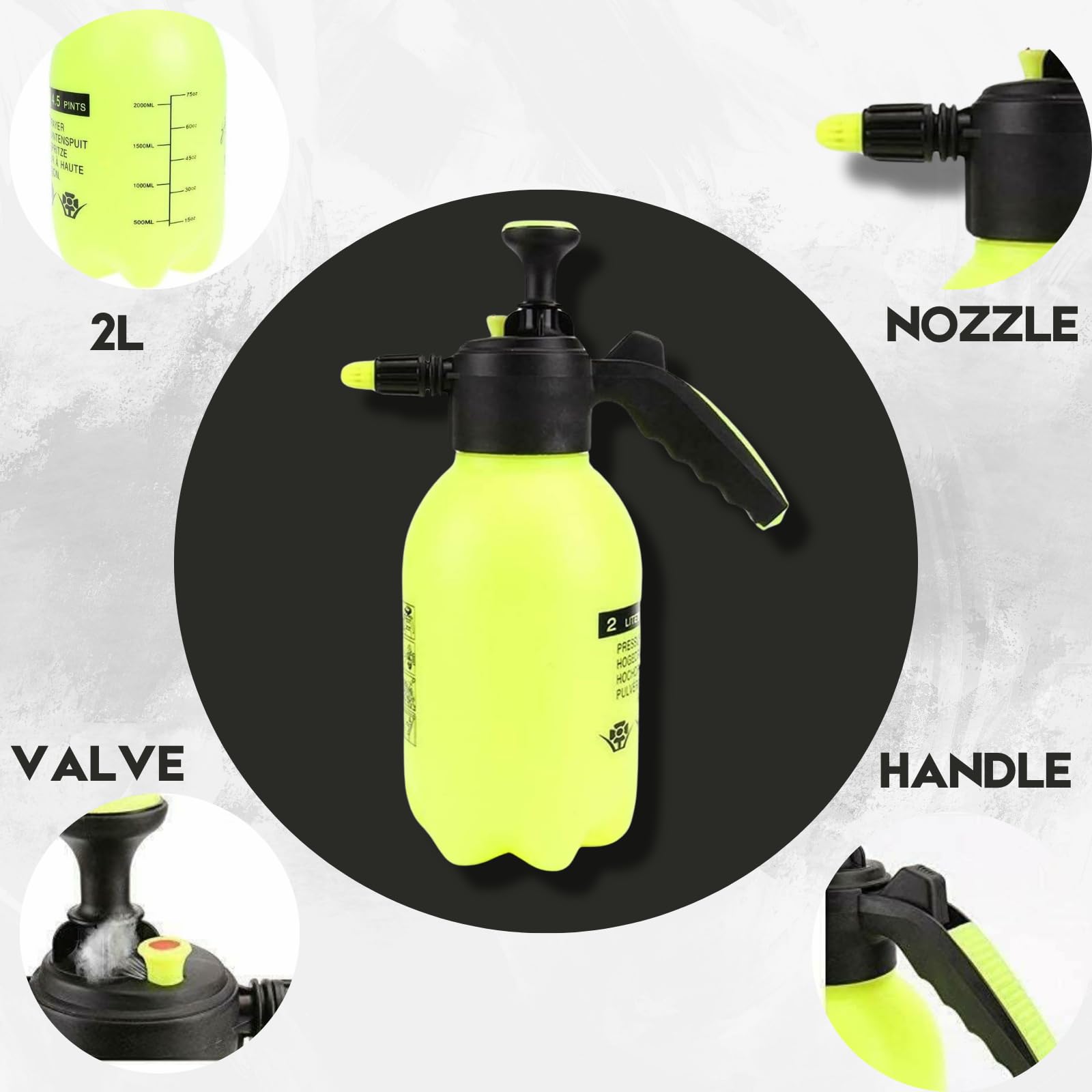 Pressure Sprayer for Gardening 2L, 5L, 8L, Watering, Weed Control & Chemical Spray