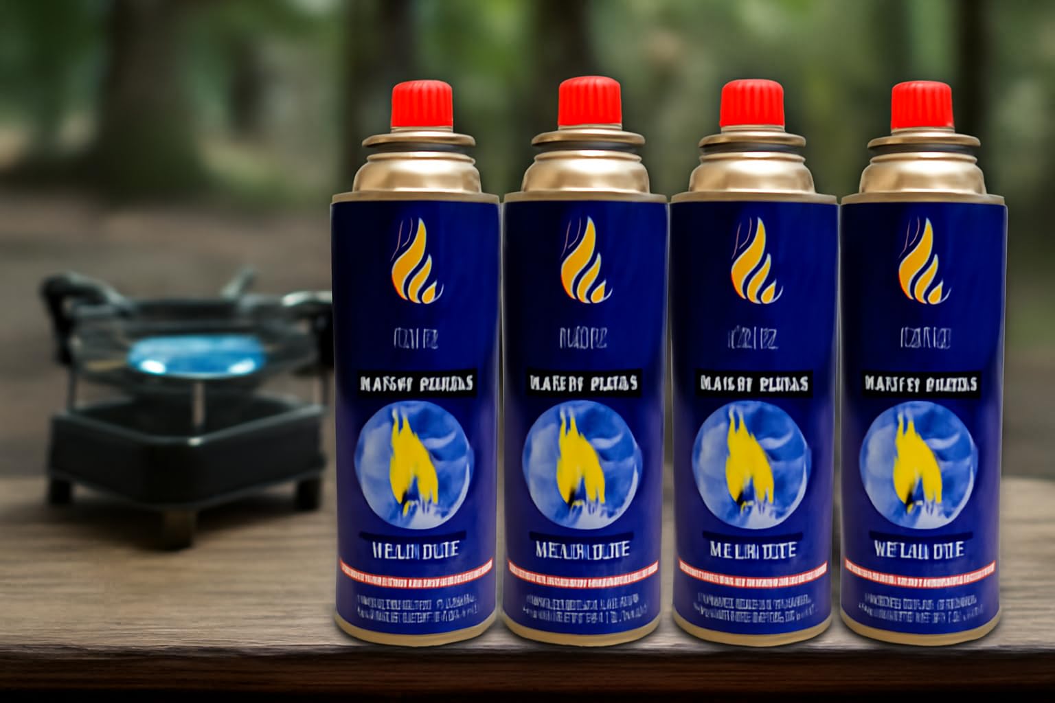 Portable Butane Camping Stove Kit in Carry Case - Includes Gas Bottles, Automatic Ignition & Heat Control for Easy Outdoor Cooking