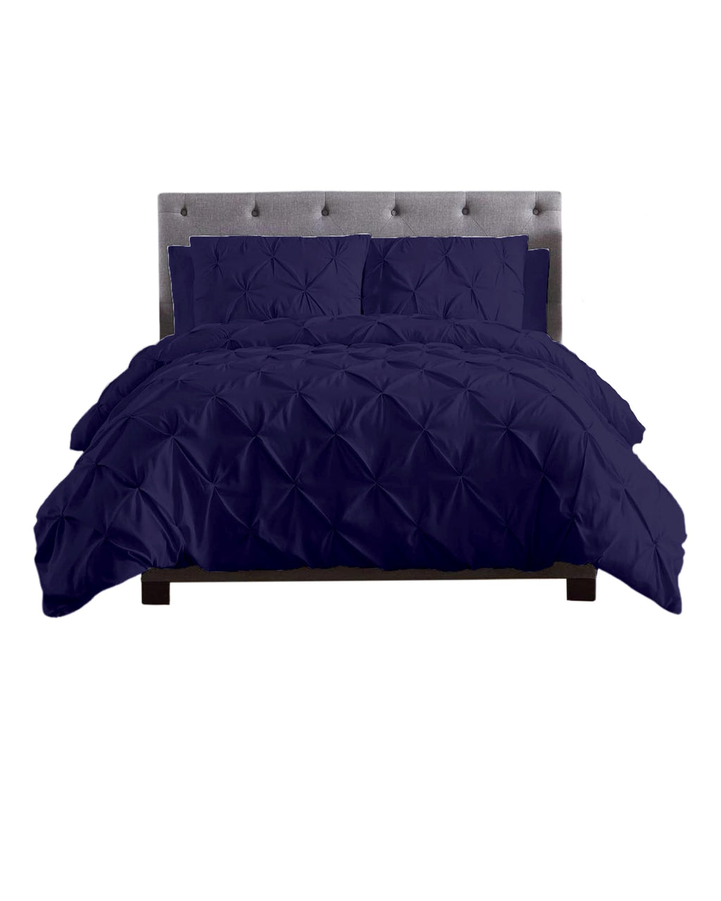 NFK Pin Tuck Diamond Duvet Cover Set