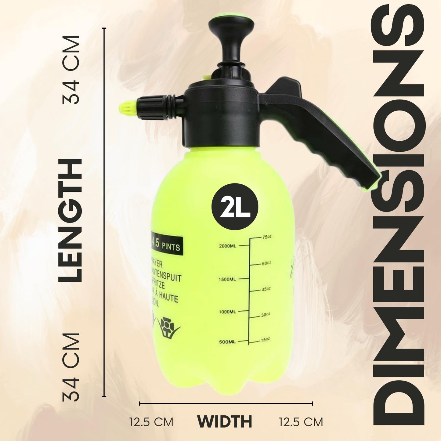 Pressure Sprayer for Gardening 2L, 5L, 8L, Watering, Weed Control & Chemical Spray