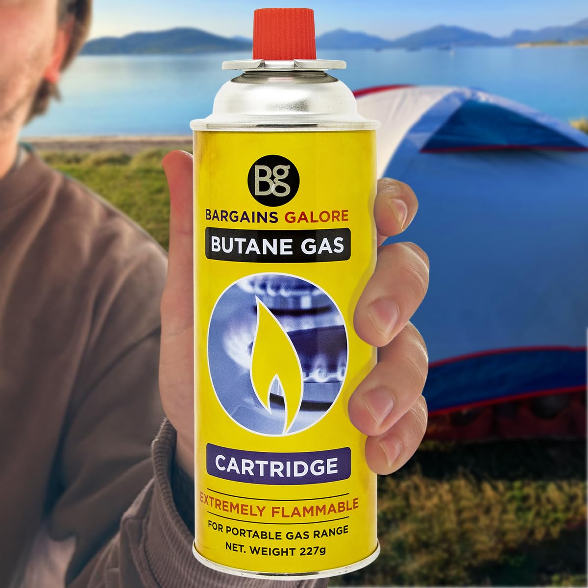 Marksman 8 BUTANE GAS BOTTLES CANISTER CAMPING HEATER COOKER BBQ