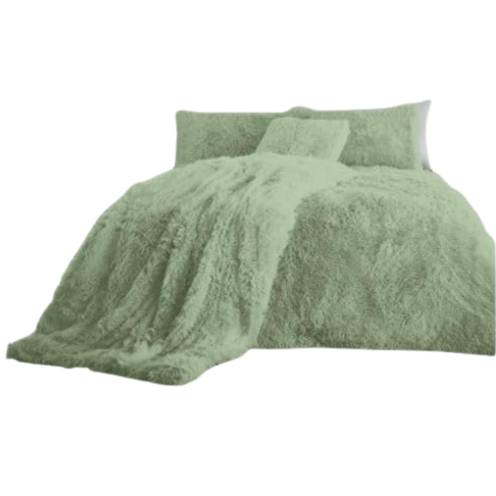 NFK Textile Snuggle Scape Fleece Duvet Set Luxury Bedding Super Soft Warm & Cosy Fluffy Fur Duvet Set