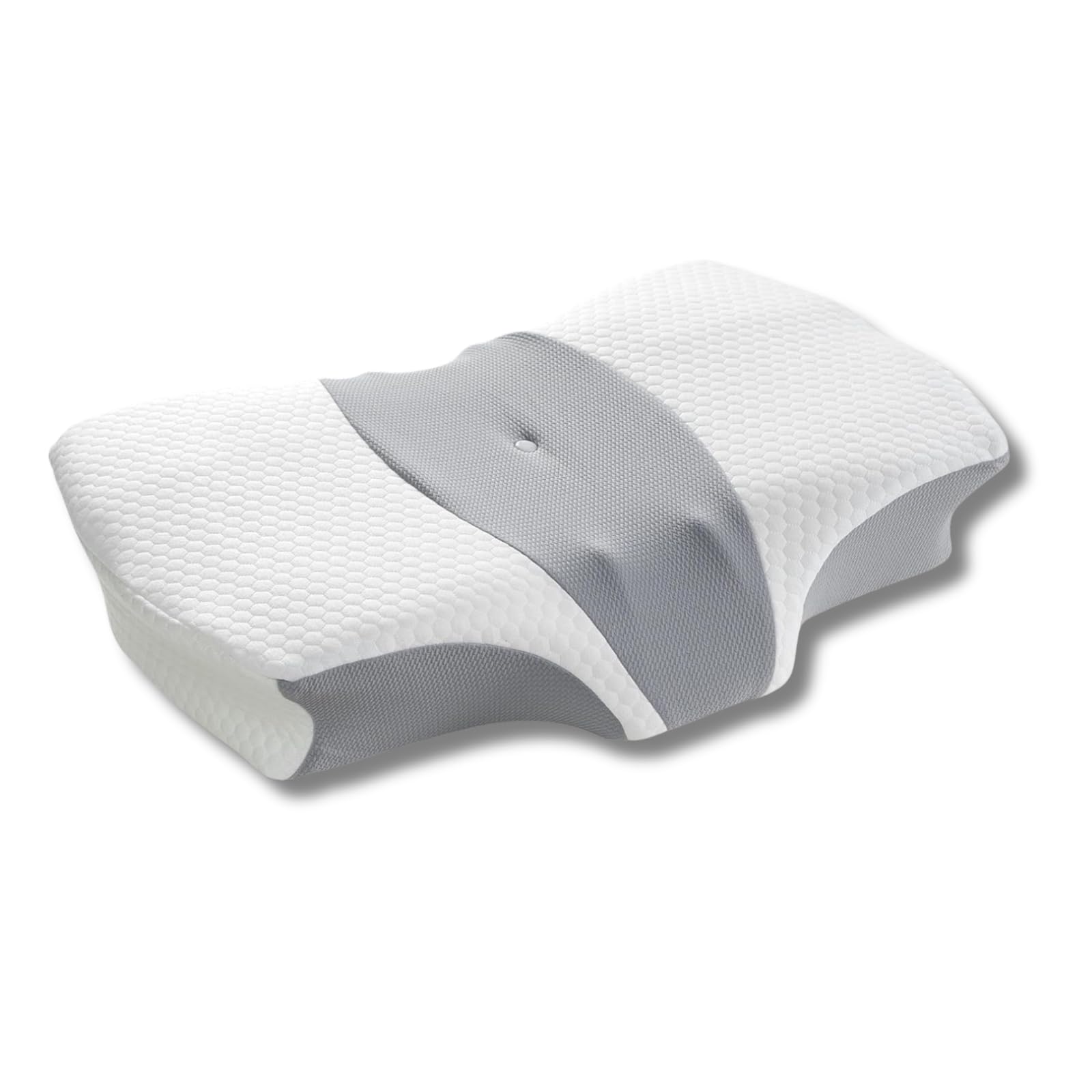 NFK Textile Responsive Pillow for Neck and Shoulder Support - Ideal for Side Sleepers with Removable Cover