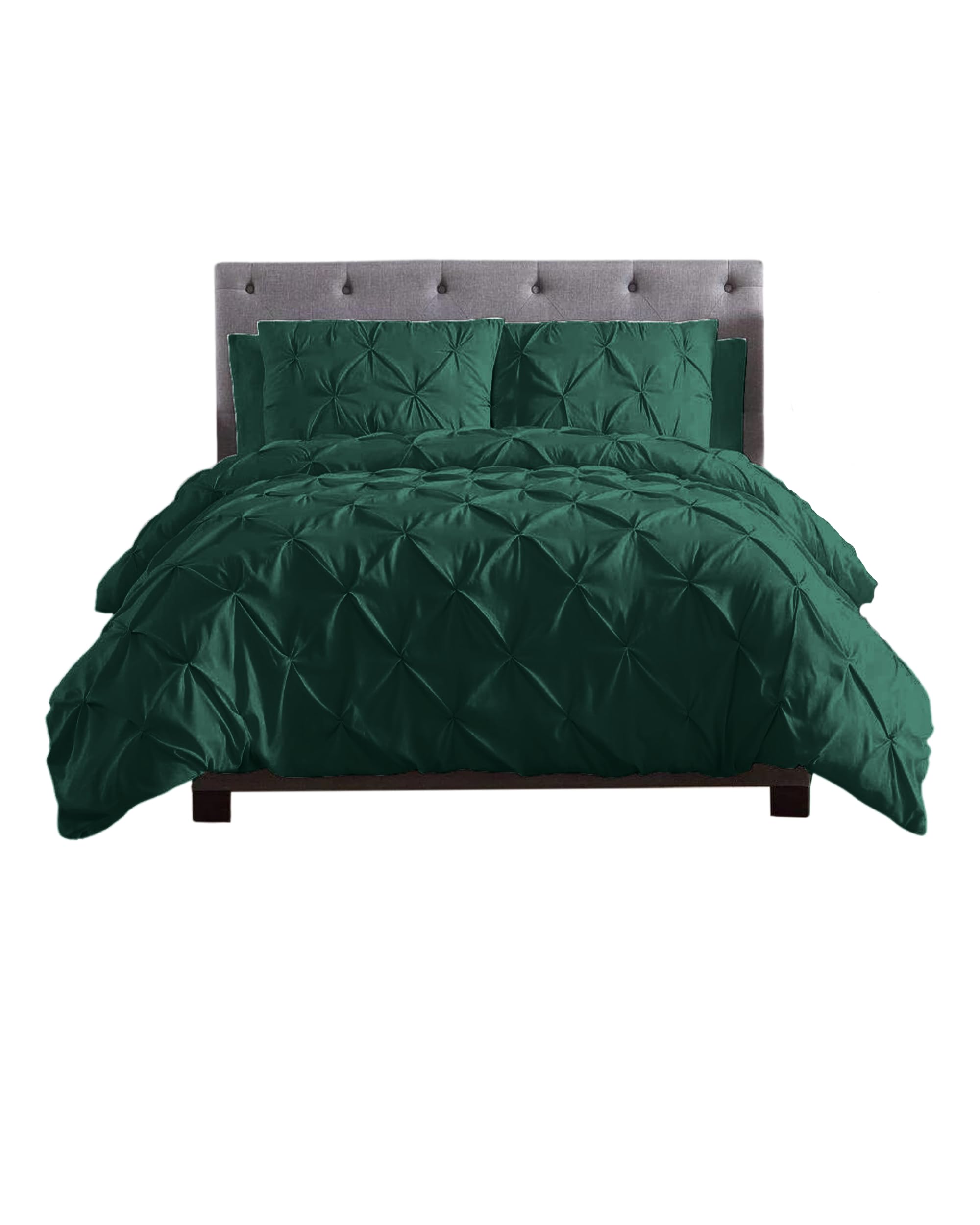 Pintuck Diamond Duvet Cover Set with Matching Pillow Cases 100% Polycotton Geometric Bedding Set Alford Comforter Duvet Quilt Set