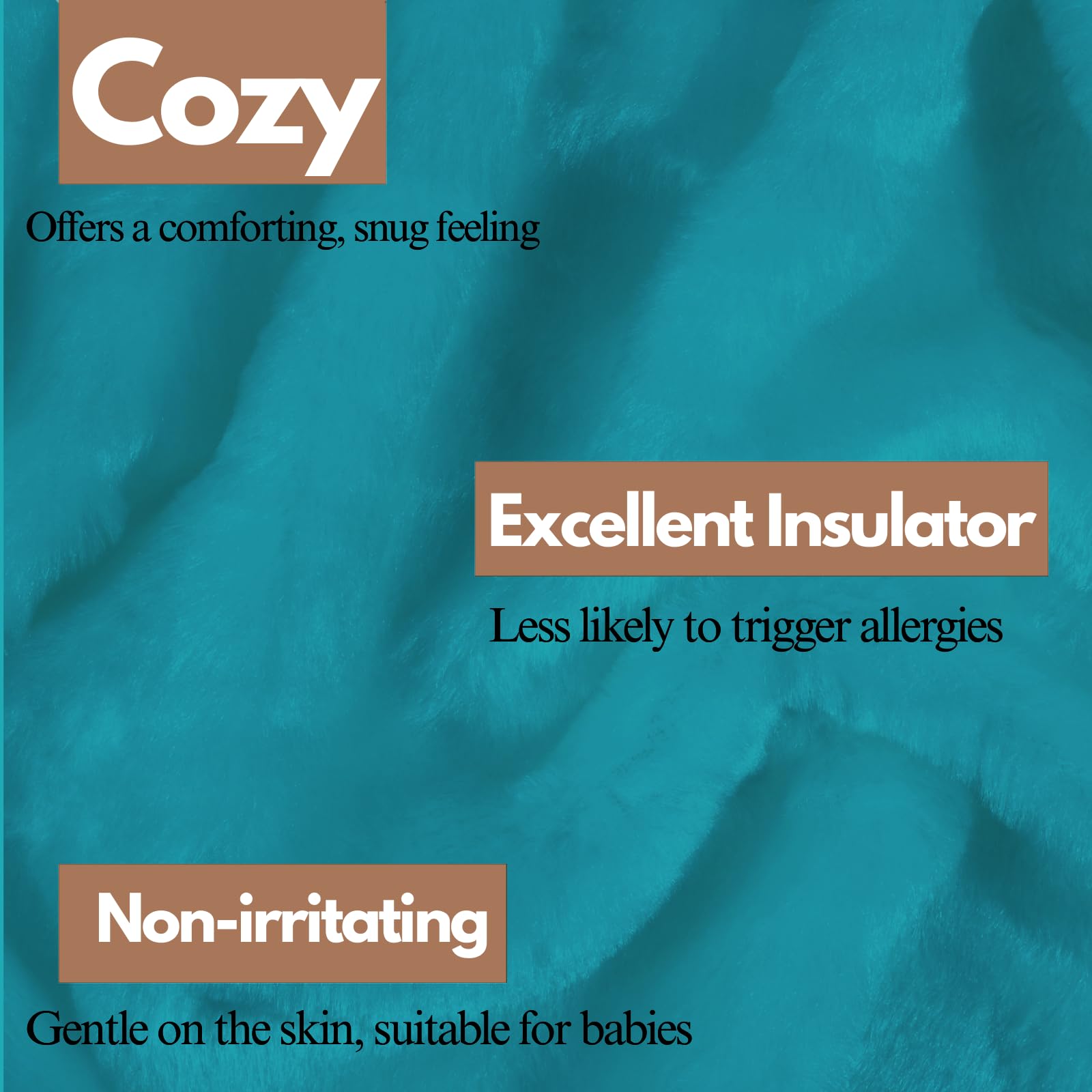 NFK TEXTILE Cozy Fleece Blankets & Luxurious Faux Fur Throws - Soft, Warm & Breathable Throws for Ultimate Comfort on Sofas & Bed