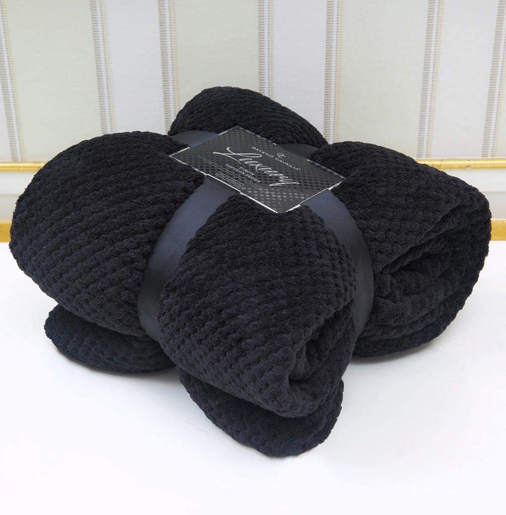 NFK Popcorn Throw Waffle Cloud Style Blanket Soft Warm Cosy Bed And Sofa Fleece Blanket