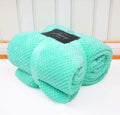 NFK Popcorn Waffle Fleece Throw Blanket