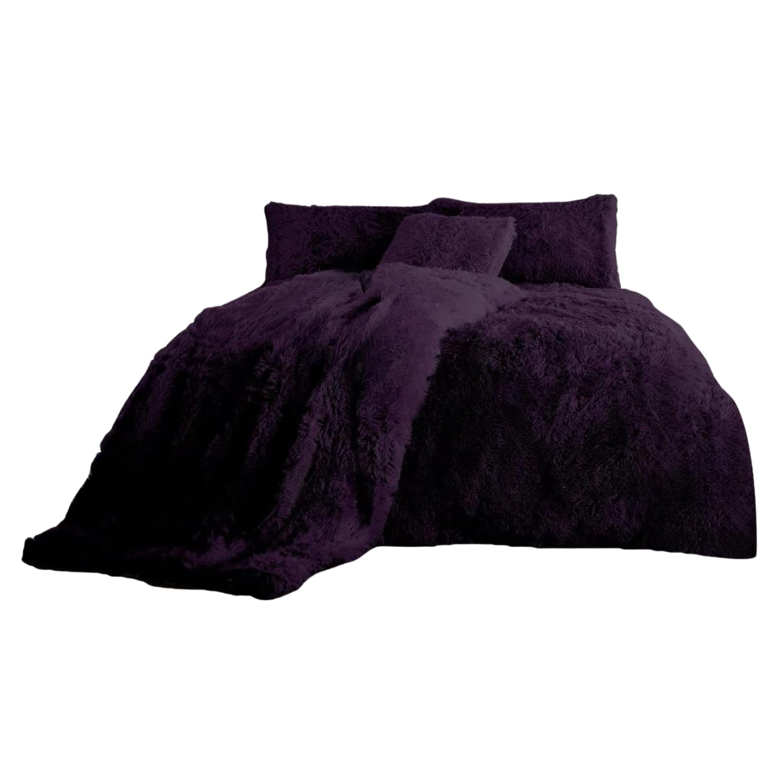 NFK Textile Snuggle Scape Fleece Duvet Set Luxury Bedding Super Soft Warm & Cosy Fluffy Fur Duvet Set