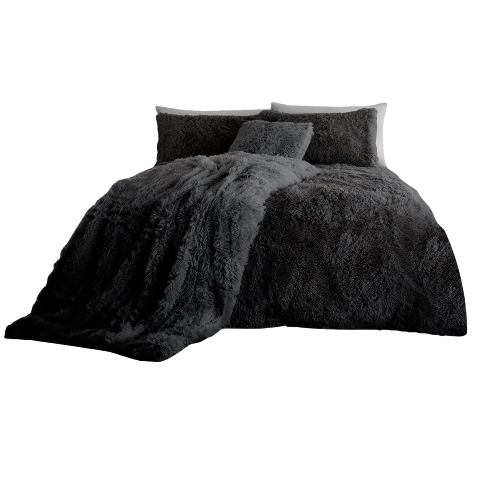 NFK Textile Snuggle Scape Fleece Duvet Set Luxury Bedding Super Soft Warm & Cosy Fluffy Fur Duvet Set