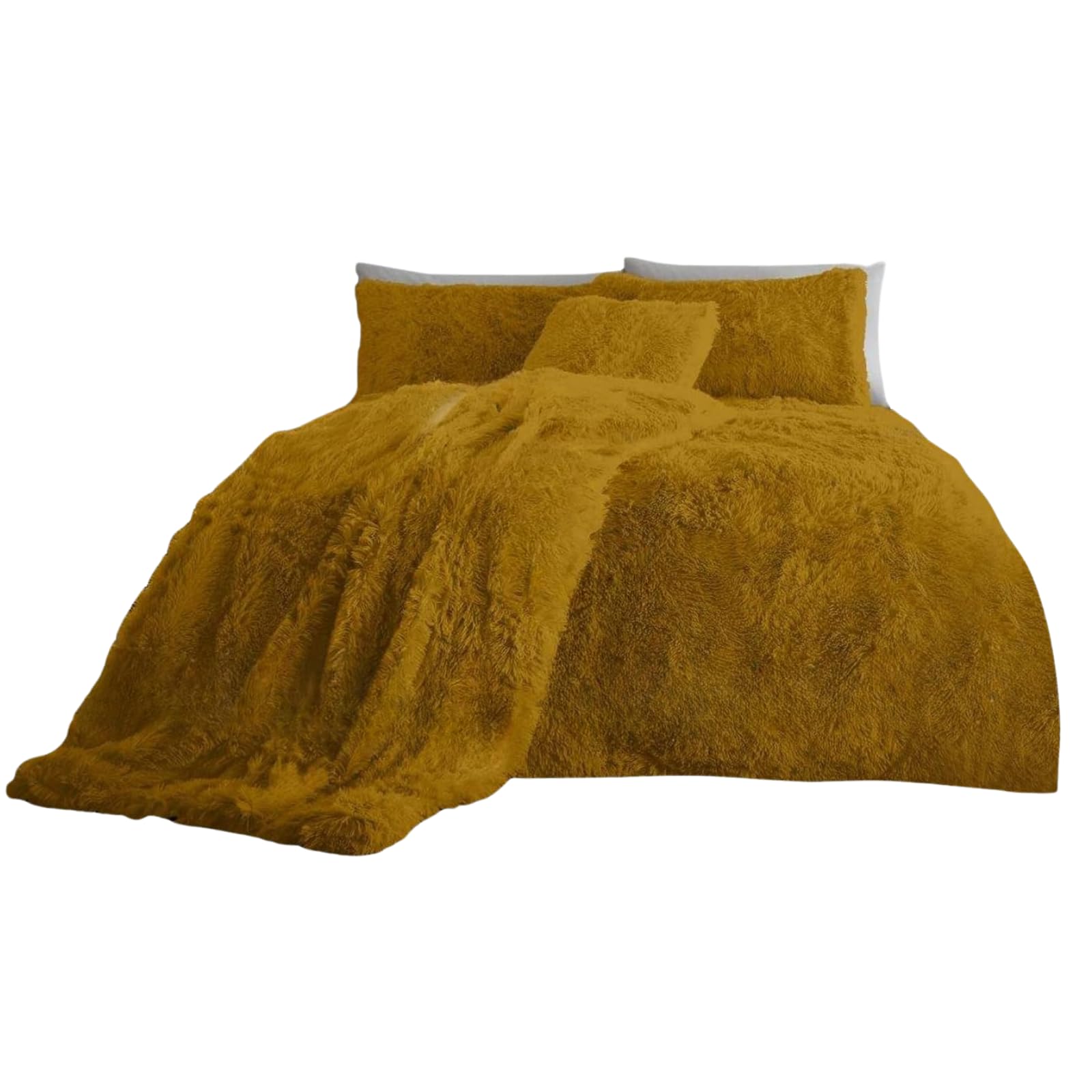NFK Textile Snuggle Scape Fleece Duvet Set Luxury Bedding Super Soft Warm & Cosy Fluffy Fur Duvet Set