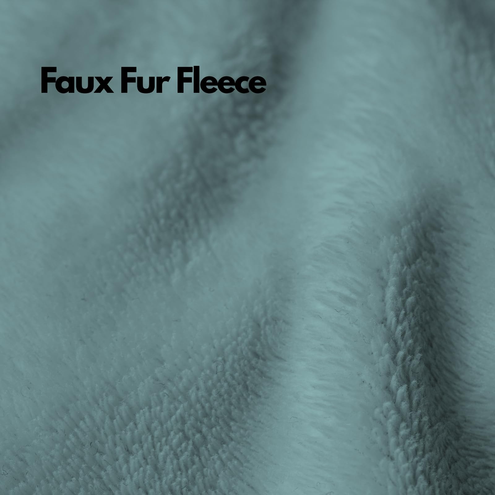 NFK Faux Fur Fleece Throw Blanket