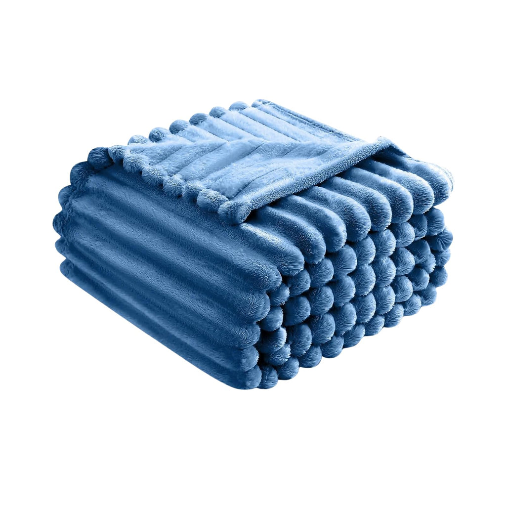NFK Luxury Chunky Ribbed Throw Blanket