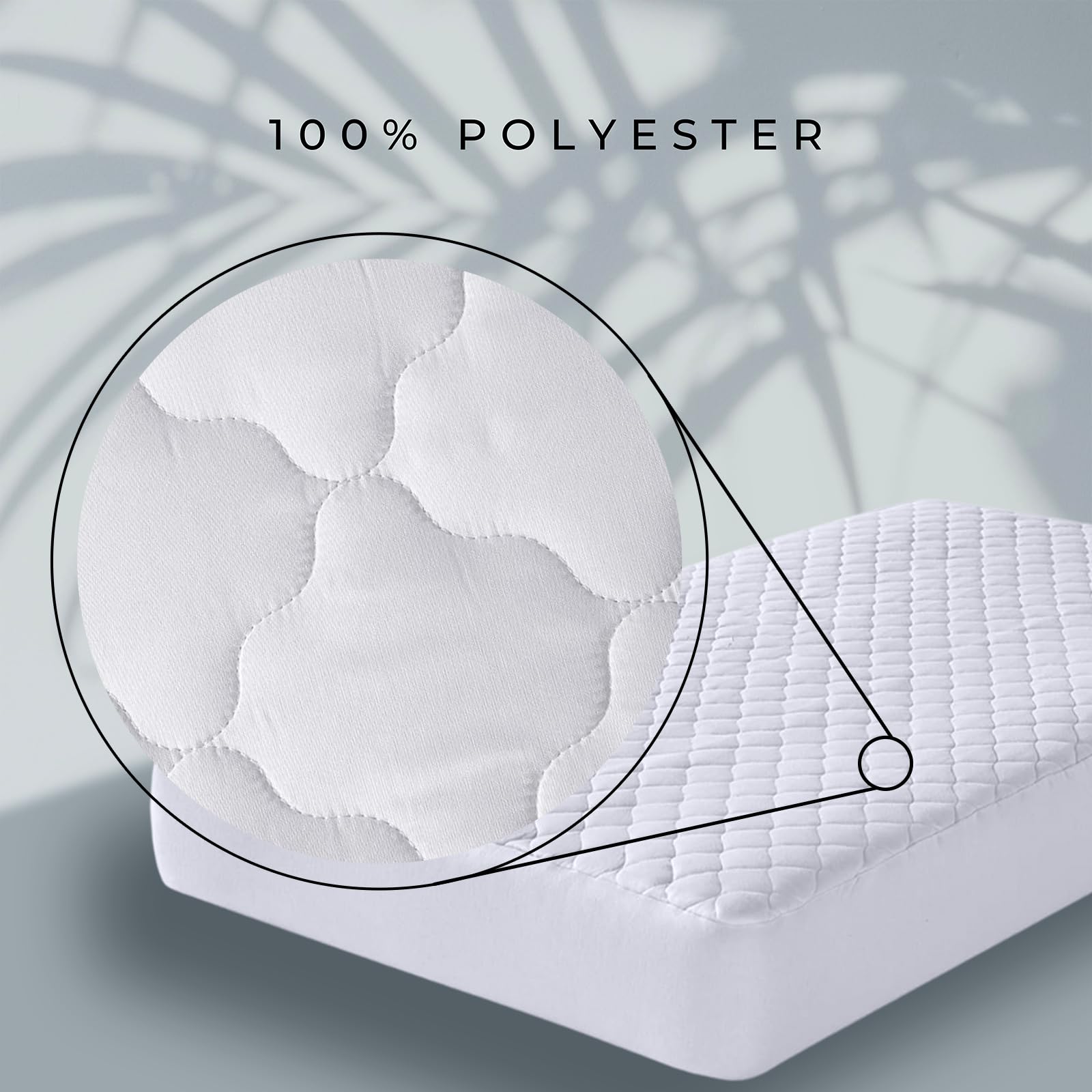 100% Waterproof Luxurious Mattress Protector or Pillowcase 3 Layered Quilted 30 cm Deep Bed Fitted Sheet Soft Warm & Cozy Mattress Protector for Bed