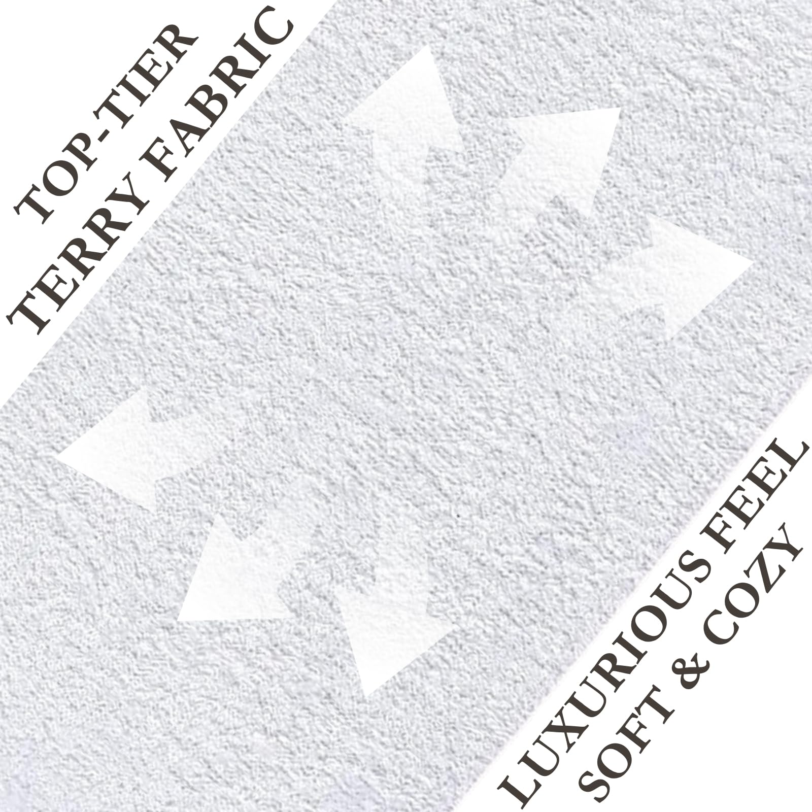 NFK Terry Cotton 38cm Depth Fitted Terry Towel Mattress Protector Topper Cover Bed Sheets Waterproof Mattress Protectors Breathable Mattress