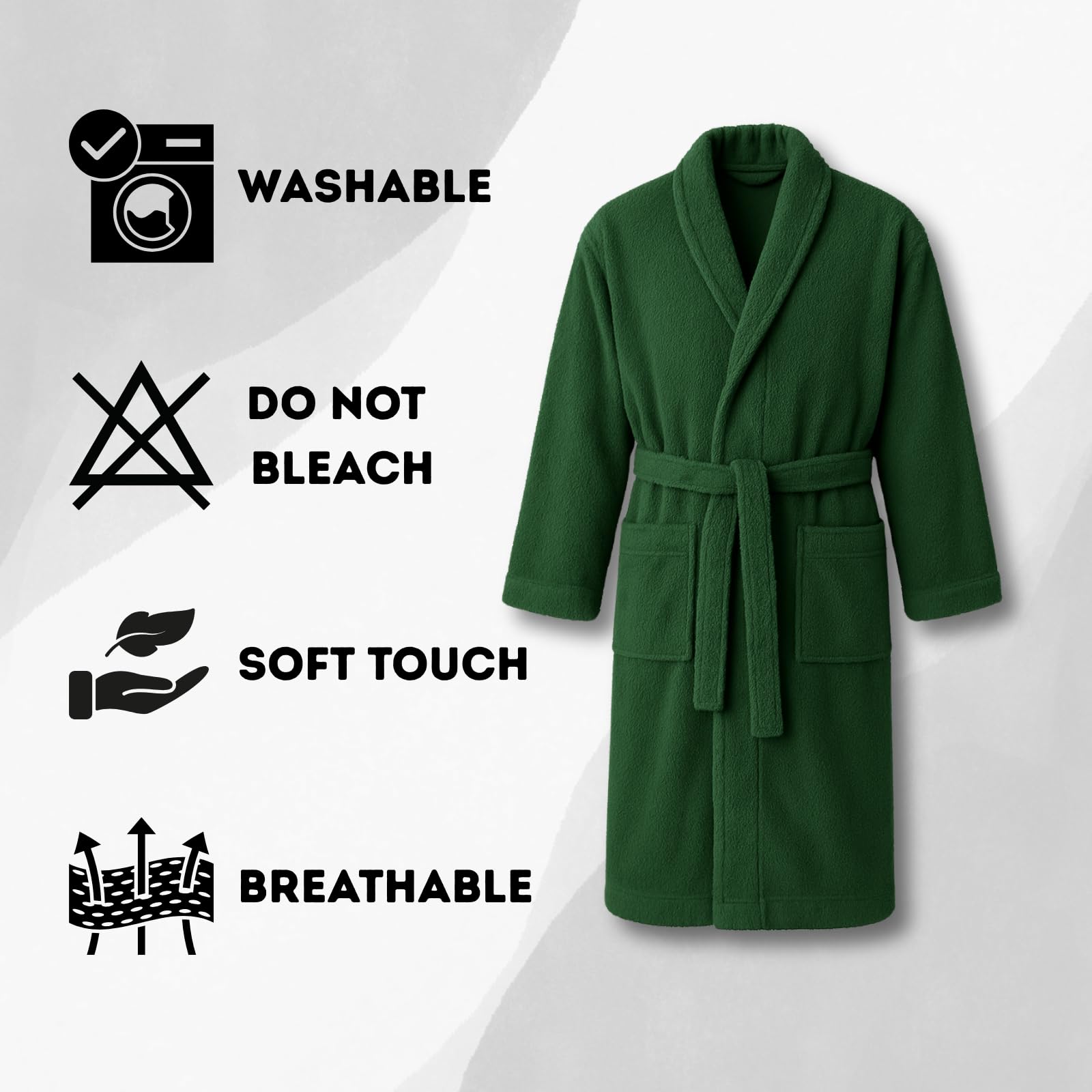 NFK Textile Bathrobes 100% Egyptian Cotton soft Terry Toweling Luxury Dressing Gown Unisex Hooded Bathrobes Extra Absorbent 650 GSM Cosy Dressing Gown Housecoat Nightwear