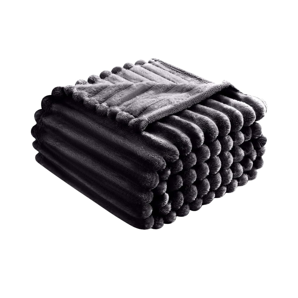 NFK Luxury Chunky Ribbed Throw Blanket