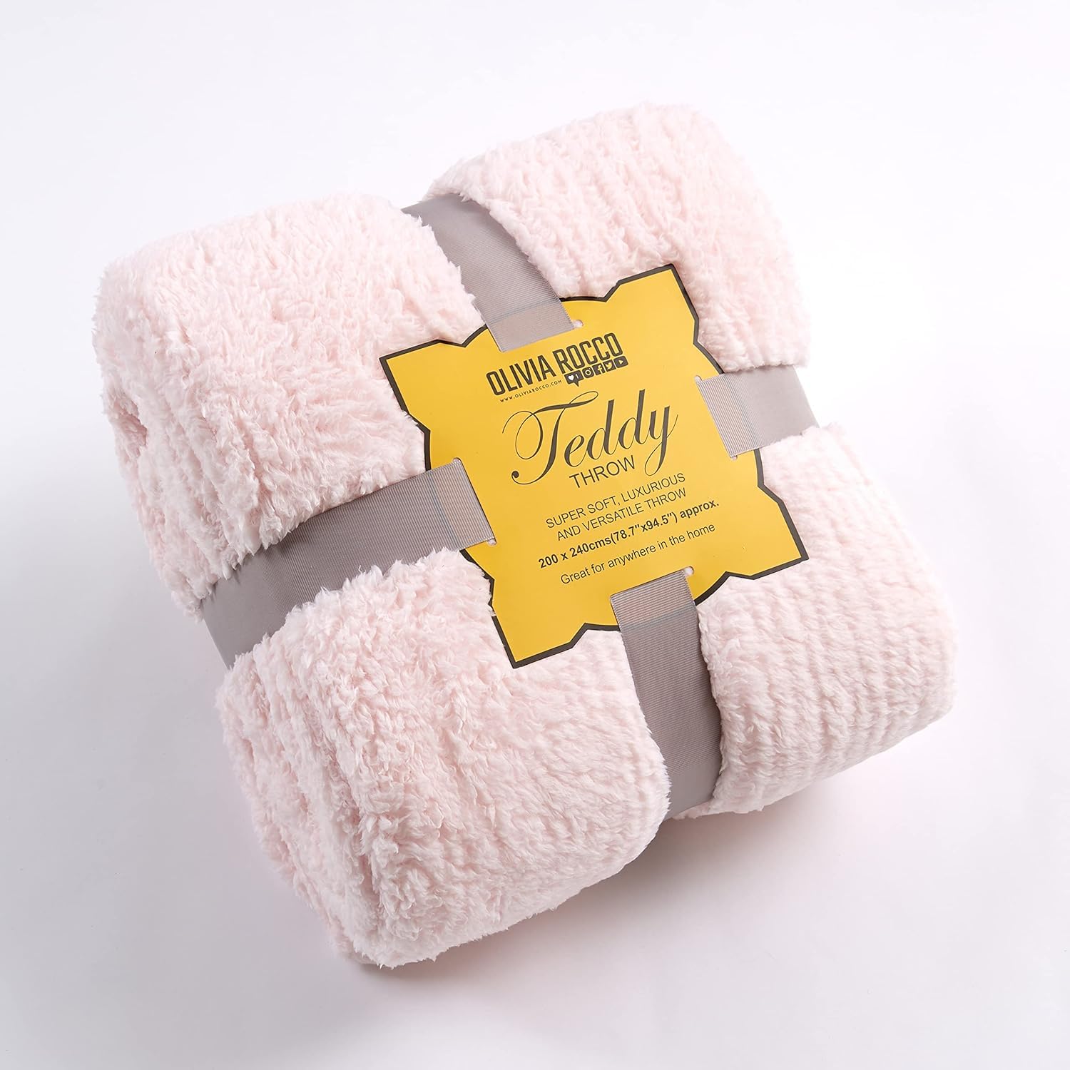 NFK TEXTILE Teddy Bear Throws Super Soft Luxurious Warm Cozy Sofa Settee Bed Sherpa Fleece Blankets Non-Allergic Travel Kids Adults Blankets